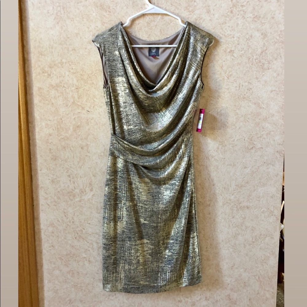 SALE! Vince Camuto Gold Dress